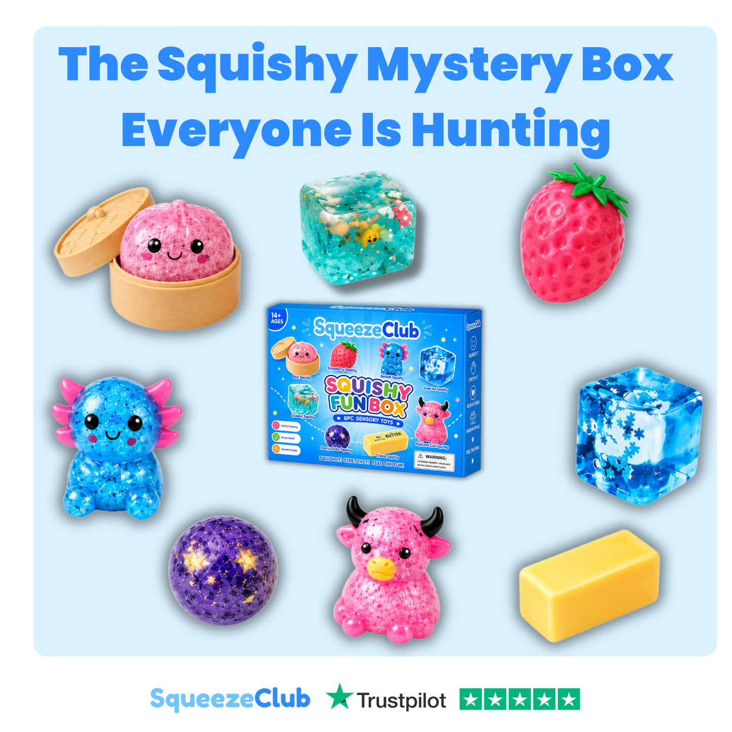 SqueezeClub™ Squishy Mystery Box