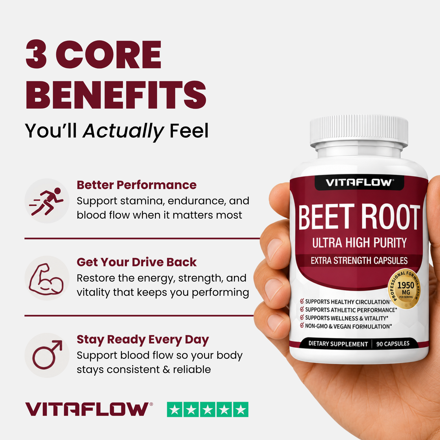 VitaFlow™ Men's Performance & Vitality Capsules
